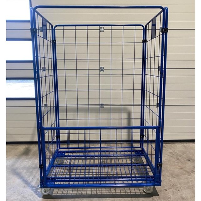 Maxi Stahl Rollcontainer 4 Seitenwände mit poedercoating insteekhekken (H) 1800 mm