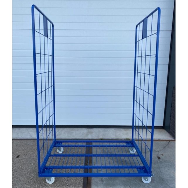 Maxi Stahl Rollcontainer 2 Seitenwände mit poedercoating demonteerbaar (H) 1800 mm