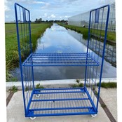 Maxi Stahl Rollcontainer 2 Seitenwände mit poedercoating demonteerbaar (H) 1800 mm