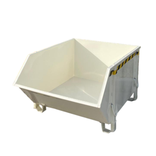 Bauschuttcontainer, weißer Bauschuttcontainer, Bauschuttcontainer, 1000 l, 1500 kg