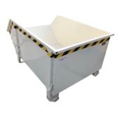 Bauschuttcontainer, weißer Bauschuttcontainer, Bauschuttcontainer, 1000 l, 1500 kg