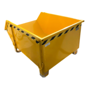 Bauschuttcontainer, gelber Bauschuttcontainer, Bauschuttcontainer, 1000 l, 1500 kg