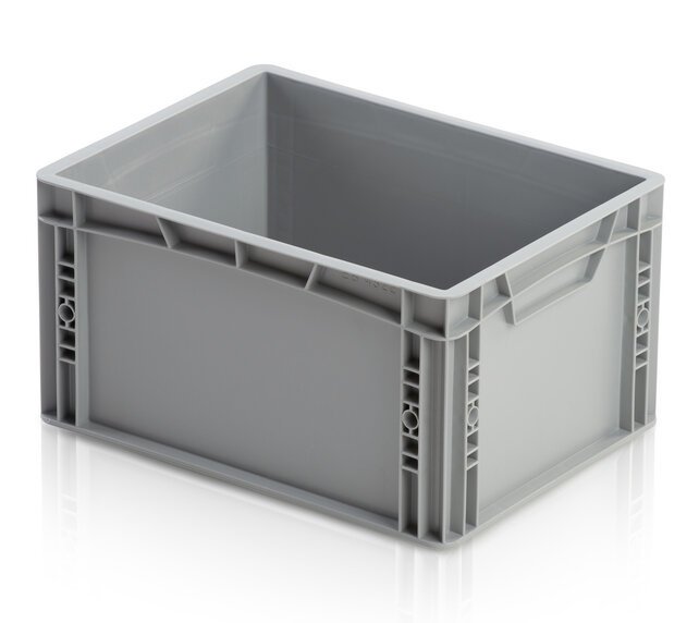 Bac de rangement  40x30x22 cm en plastique Eurobox - Fermé