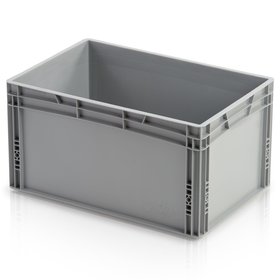 Eurobox  60x40x32 cm open handle Euro container  - Closed