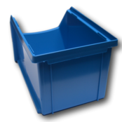 ESD Bac à bec en plastique pour magasin PP B  23x15x12.cm Noir