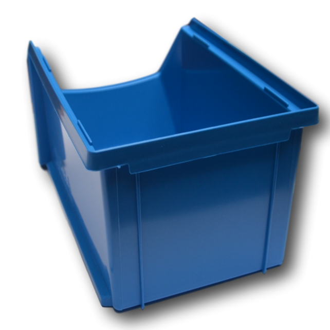 ESD Bac à bec en plastique pour magasin PP B  23x15x12.cm Noir