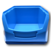 Bac à bec en plastique pour magasin PP C  35x21x15cm Noir