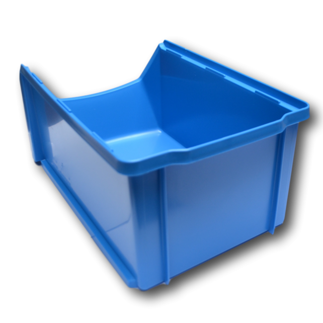 Bac de Stockage D ESD 50 x 31 x 20 cm – 24 L – Bac de Picking Conducteur Antistatique Empilable
