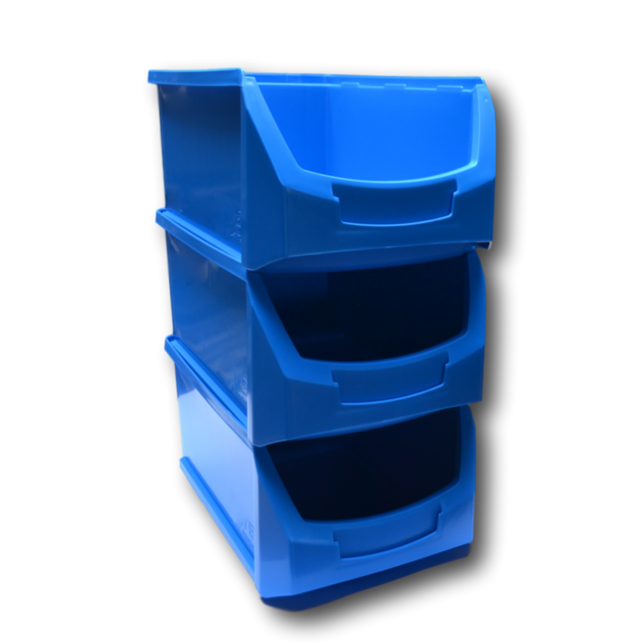 Bac de Stockage D ESD 50 x 31 x 20 cm – 24 L – Bac de Picking Conducteur Antistatique Empilable