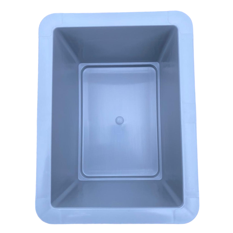 SalesBridges Bac de rangement Empilable Plastique 60x40x22cm Bleu Emboîtable