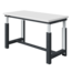 SalesBridges Electrically height-adjustable worktable SI-model gray anthracite 300 kg heavy duty