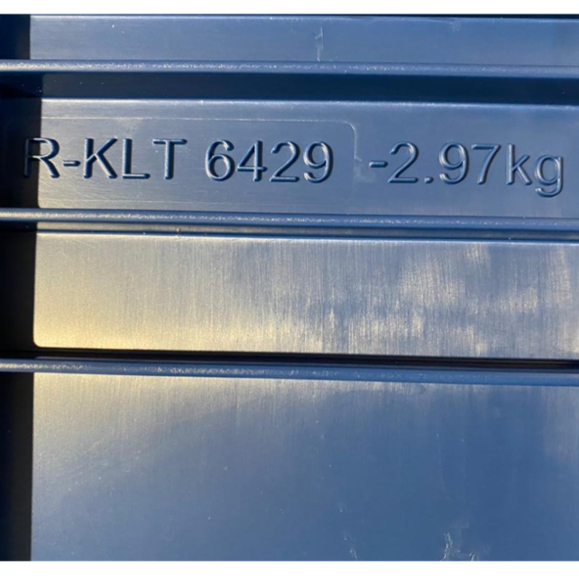 R-KLT Stapelbak 60x40x28 Eurobox KLT Bakken met Verstevigde Rasterbodem