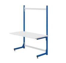 Table de travail Ergonomique modèle ECOLOG 150 kg Bleu industrie