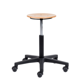 Ergonomic stool workstool NATUR wood