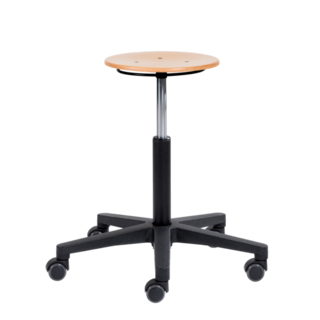 Ergonomische kruk werkkruk NATUR hout