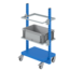 SalesBridges Workshop Trolley for Euro crates with 2 adjustable levels