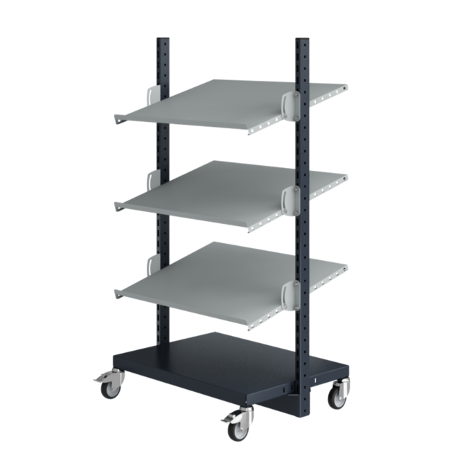 Workshop Trolley SPR 331 Storage Trolley for crates with adjustable levels Workshop Trolley SPR 331 Storage Trolley for crates with adjustable levels