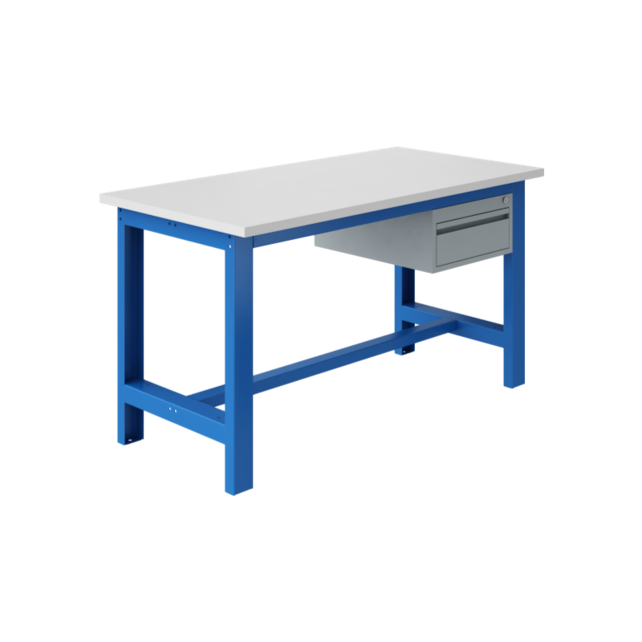 SI Schwerlast-Werkbank / Arbeitstisch, 1500 kg Tragfähigkeit, feste Höhe