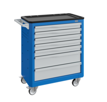 Workshop Trolley SERVILOG with drawers Industrial blue