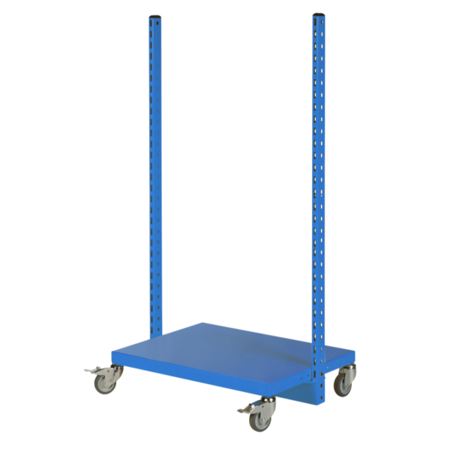 Werkplaatswagen coor Euro Kratten Trolley met 2 verstelbare planken
