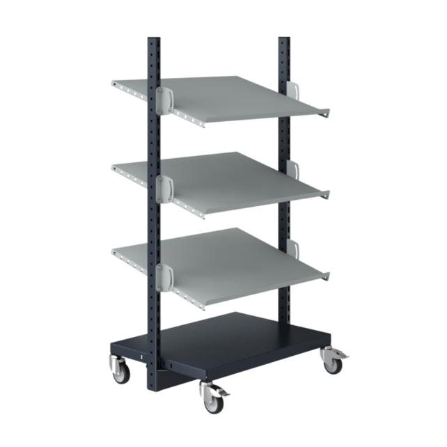 Workshop Trolley SPR 331 Storage Trolley for crates with adjustable levels Workshop Trolley SPR 331 Storage Trolley for crates with adjustable levels