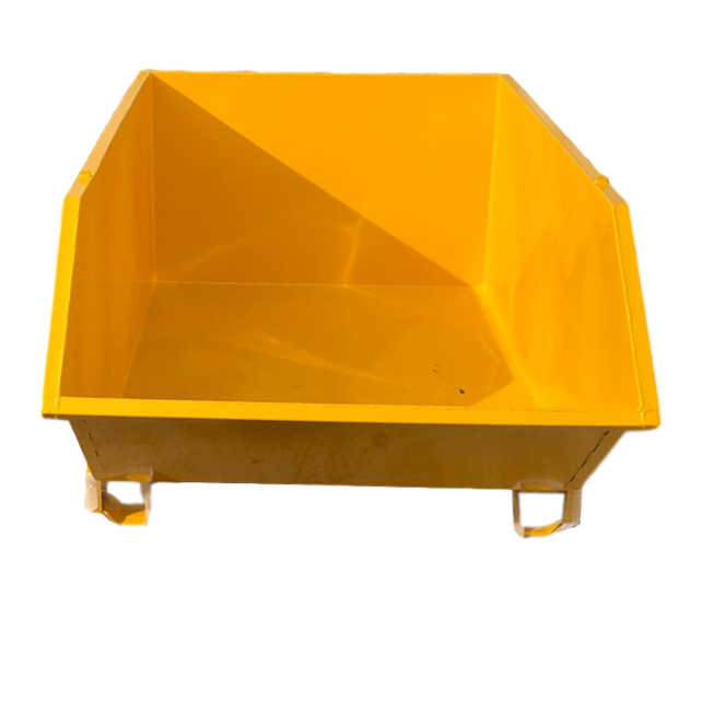 Bouwcontainer Rood voor transport van Bouwmaterialen of bouwafval 1000L 1500 kg