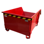Bauschuttcontainer, weißer Bauschuttcontainer, Bauschuttcontainer, 1000 l, 1500 kg