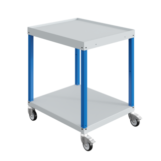 Magazijnwagen CAR met 2 of 3 legplank roltafel