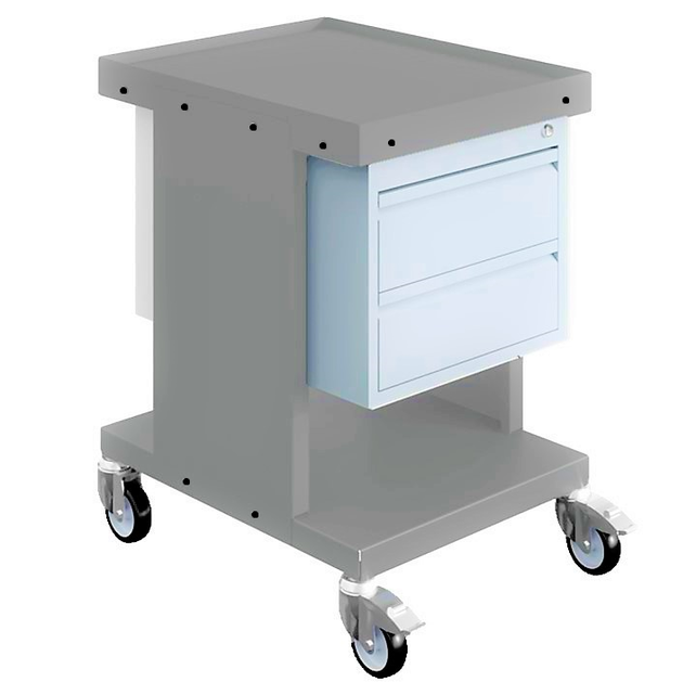 Worktrolley Warehouse Trolley SV with drawers Light Grey