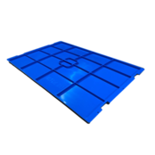 Deksel KLT R-KLT RL-KLT 60x40 cm Kratten  stapelbakken eurobox blauw Deksel KLT R-KLT RL-KLT 60x40 cm Kratten  stapelbakken eurobox blauw