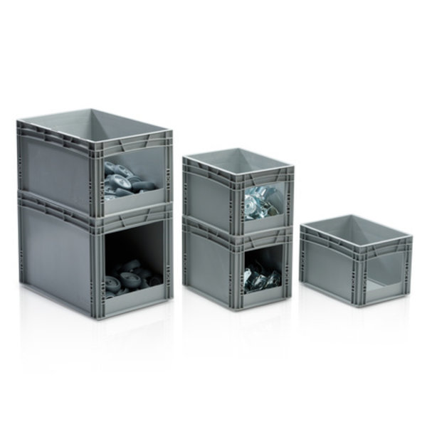 SalesBridges Eurobox Universal 40x30x17 cm open handle Euro container box  Superdeal