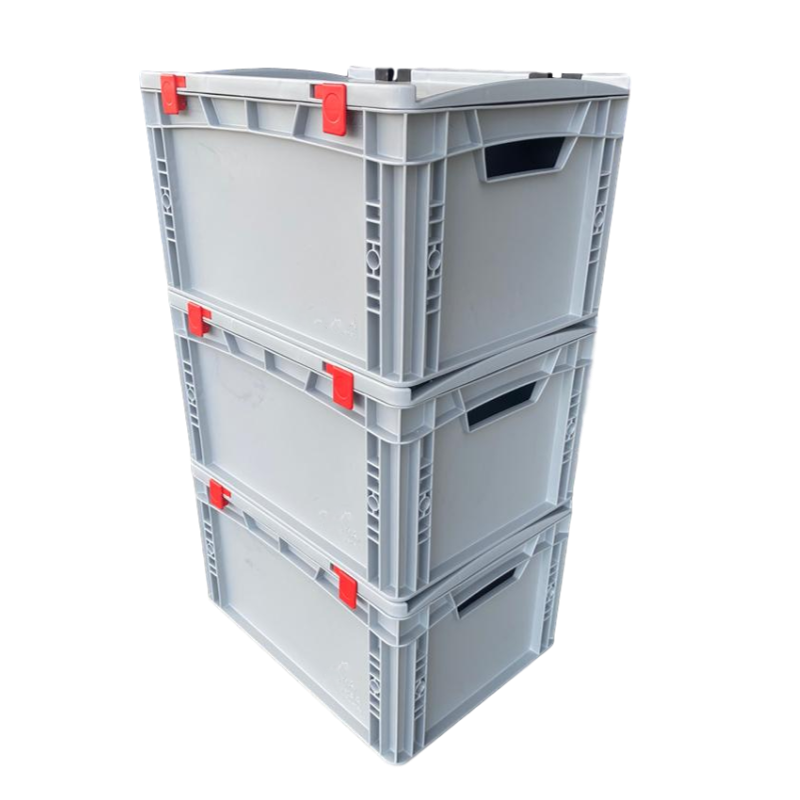 Eurobox Universal 40x30x18,5 cm with lid open handle Euro container KT