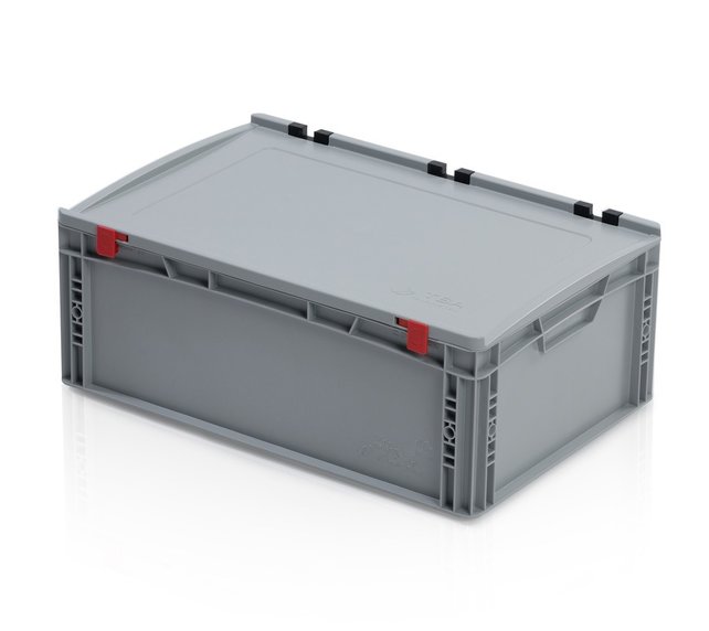 Eurobox Universal 60x40x23,5 cm with lid open handle Euro container KTL box Superdeal Eurobox Universal 60x40x23,5 cm with lid open handle Euro container KTL box Superdeal