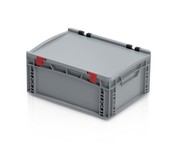 EURO crate 40x30x18,5 with lid closed handle