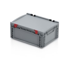 EURO crate 40x30x18,5 with lid closed handle