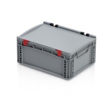 Eurobox Universal 40x30x18,5 cm with lid open handle Euro container KTL box Closed handle