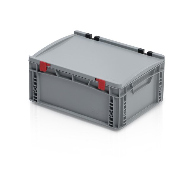 Eurokrat Universeel 40x30x18,5 cm met deksel Eurobox Plastic container  Gesloten handvat