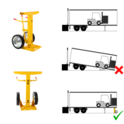Laadbrug für trailers vrachtwagen laadsteun 1025 mm tot 1344 mm
