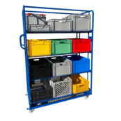 Order Picking Etagewagen 130x65x190cm Magazijnwagen Rolcontainer e-commerce