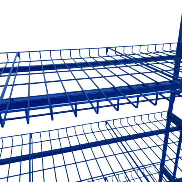 Mesh Trolley  Order Picking Mesh Shelf Trolley Rollcontainer for europbox e-commerce