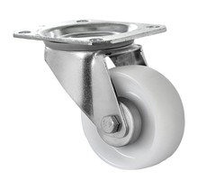 Lenkrolle Polypropyleen Nylon weiß 80 mm Durchmesser 80 kg draagcapaciteit