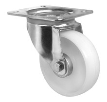 Swivel wheel Polypropylene white 125mm diameter 150 kg load capacity