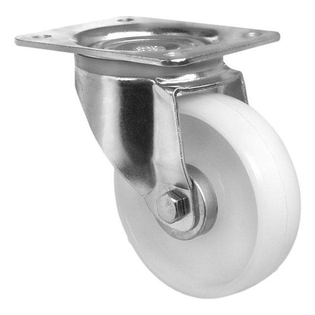 Swivel wheel Polypropylene white 200mm diameter 250 kg load capacity Swivel wheel Polypropylene white 200mm diameter 250 kg load capacity