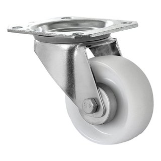 Roulette pivotante 80mm 130kg nylon polyamide A blanc