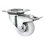 CASCOO Lenkrolle mit Bremse polyamide a Nylon weiß 80 mm Durchmesser 130 kg draagcapaciteit