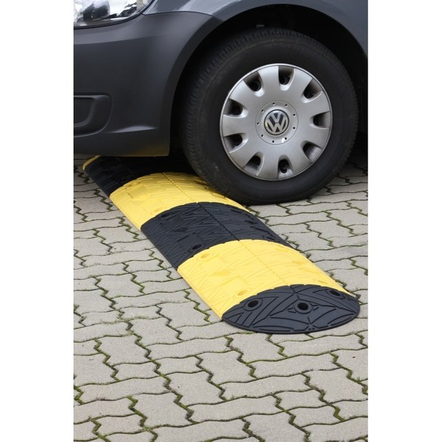 Verkeersdrempel rubber Höhe 50mm beperking 20 km/h