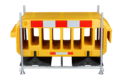 Barrière 2000 x 1000 mm Blanc - 15 pieces + support de transport Barrière 2000 x 1000 mm Blanc - 15 pieces + support de transport