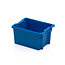 SalesBridges Bac de rangement  Empilable Plastique 40x30x22cm Bleu Emboîtable