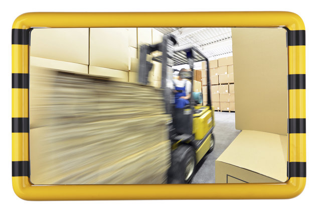 Miroir industrie Check point pour salle de production ou entrepot Miroir industrie Check point pour salle de production ou entrepot