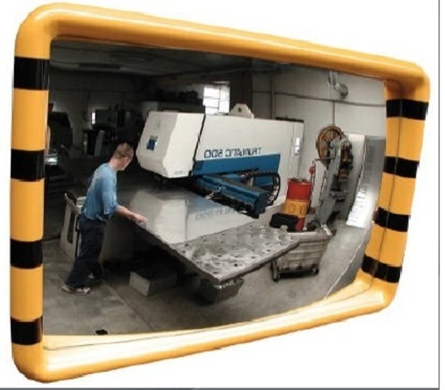 Miroir industrie Check point pour salle de production ou entrepot Miroir industrie Check point pour salle de production ou entrepot